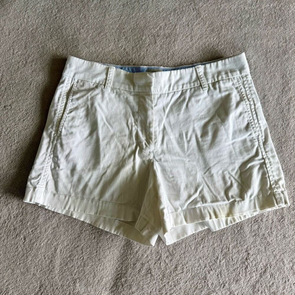 J Crew Women’s White 4" Chino Short